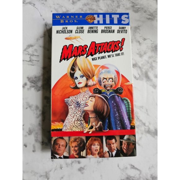 Mars Attacks! Warner Brother Hits VHS Tape In Case 2000 - Picture 1 of 4